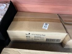 BOX OF 1000PC KITE KE1 GREY MAILING BAGS - 225 X 318MM (NEW)
