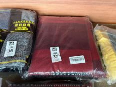 LIZZIE RED TARTAN SCARF (NEW)