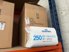 BOX OF 12PC CONSORTIUM SKIN CLEANSING DRY WIPES (NEW)