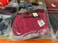 2X NEW LOOK BURGUNDY FLORAL JUMPERS - UK 12-13 YRS (NEW)