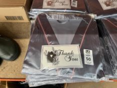 6X SILVER GREY SILK STYLE DRESSING GOWNS (NEW)