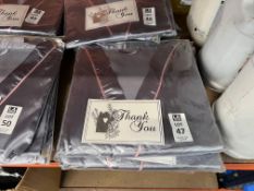 6X SILVER GREY SILK STYLE DRESSING GOWNS (NEW)