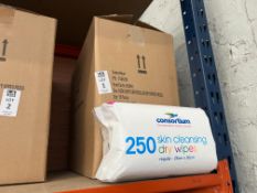 BOX OF 12PC CONSORTIUM SKIN CLEANSING DRY WIPES (NEW)