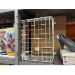 WHITE WIRE LETTERBOX CAGE