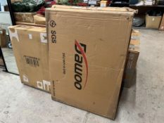 WOODEN & METAL OFFICE DESK