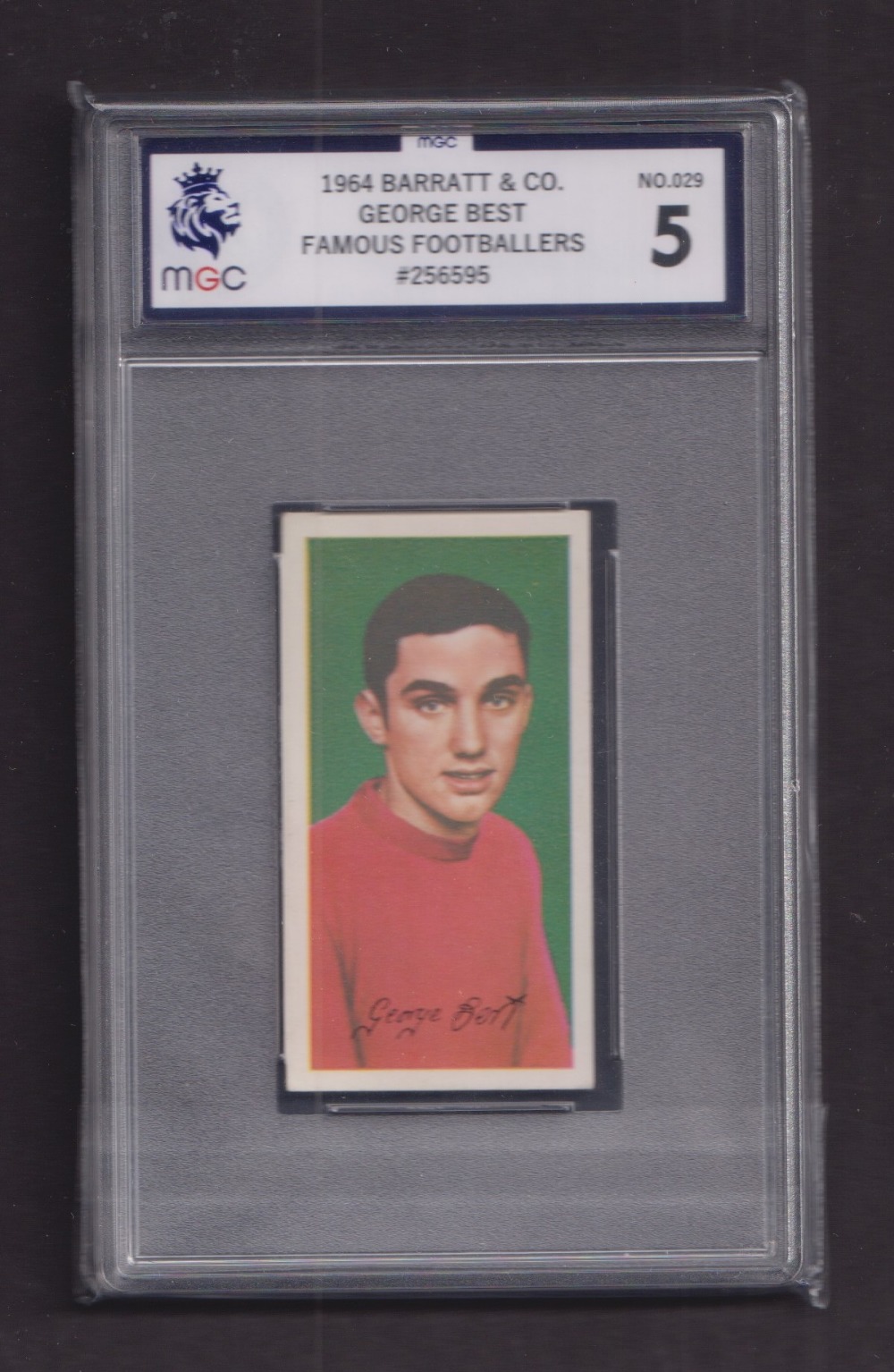 George Best Inception Card Trade card, Barratt & Co Famous Footballers A12 no 29 George Best ...