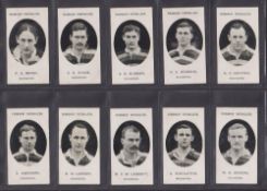 Cigarette cards, Taddy Prominent Footballers no footnote; Richmond (set 15 cards) (about gd)