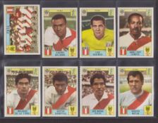 Trade cards / stickers, Panini Mexico 70, 12 cards, all Peru players; Team Group, Gallardo, Rubinos,