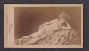 Cigarette card, USA, A. Hershey & Bro., Photographic Card, Beauty, 'X' size, 98mm x 53mm, printed