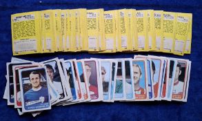 Trade cards, A&BC Gum, Footballers yellow backs 1st series 53/54 (missing no 50) & 2nd series 55-101