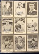 Trade cards, A&BC Gum, Footballers (Plain Back, 1961), 'L' size (set, 64 cards) inc. Stanley