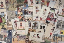 Postcards, Black Humour, a collection of 70+ cards of black humour, with artists Sandford (many),