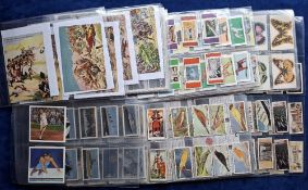 Trade cards, Mixture several hundred cards in plastic sleeves, part sets including A&BC Flags, Felix