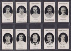 Cigarette cards, Taddy, Prominent Footballers (No Footnote), ten cards, Preston North End (4), Bond,