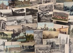 Postcards, a mixed age foreign and military collection of over 1300 cards. A wide variety of foreign