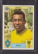 Trade cards / stickers, Panini Mexico 70, type card, Pele Brazil (vg)