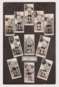 Football postcard, Sunderland Cup Team, 1912-13, photographic card showing 11 individual players