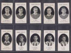 Cigarette cards, Taddy Prominent Footballers no footnote; 10 cards, Woolwich Arsenal (6, Ashcroft,