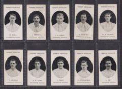 Cigarette cards, Taddy Prominent Footballers no footnote; Tottenham Hotspur (set 15 cards) (fair/