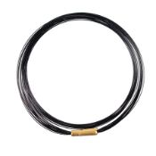 Hals-Reif mit Klappschließe, GG 750/000, sig. K.Ru, 15-fach, 42,0 cm