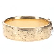 9ct Rolled Gold Bangle with Etched Design