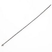 Diamond 18ct White Gold Tennis Style Bracelet, 14.4g