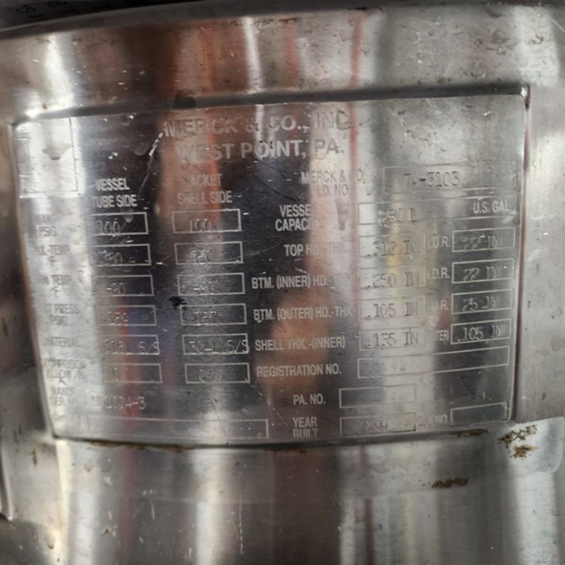 250 Liter S/S Process Tank - Image 5 of 10