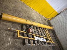 250 LB SPANCO FREE STANDING BOOM JIB CRANE WITH HOIST