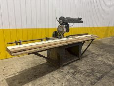 5 HP DEWALT MODEL GE RADIAL ARM SAW: STOCK