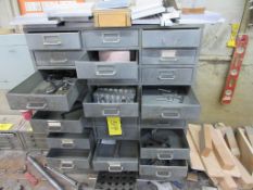30-Drawer Metal Parts Cabinet, w/ Assorted Contents (no aluminum)