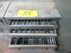 Huot 3-Drawer Drill Box, w/ Assorted Drills