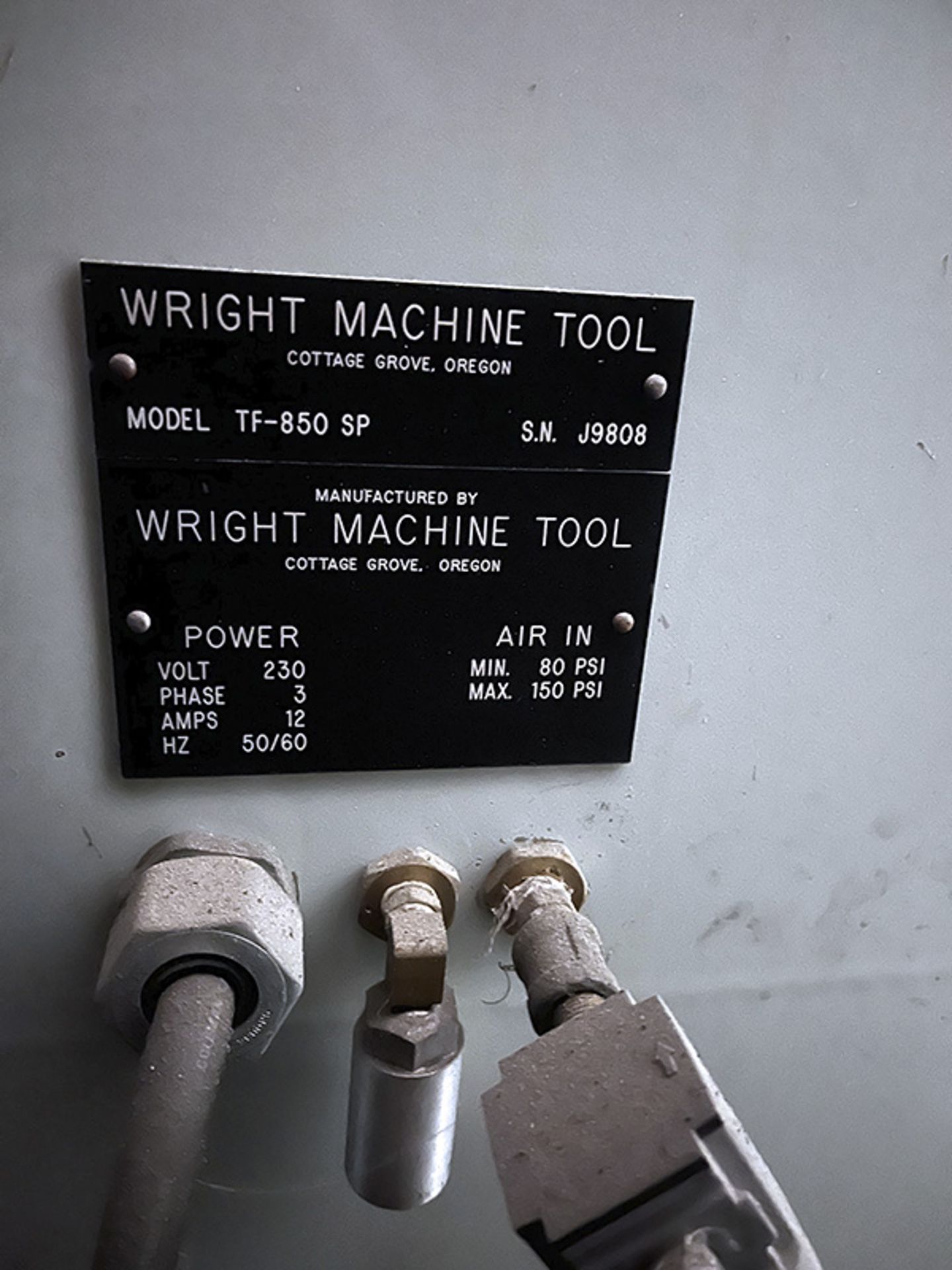 Wright Machine Tool TF-850 SP Blade Grinder (2003) - Image 5 of 5