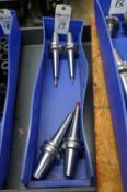 (4) BT 40 Shrink Fit Tool Holders