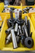 Assorted Chucks, Bore Tooling, Live Centers and Sleeves