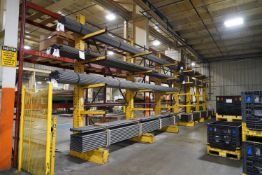 2 LARGE SECTIONS OF CANTILEVER RACKING