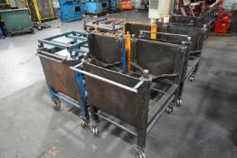 (6) SKIDS OF ASSORTED SIZE METAL STORAGE RACKS