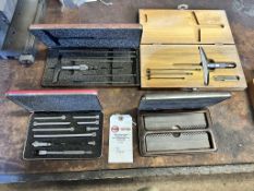 Lot of (4)  Sets of Precision Depth Gages w/ Probes