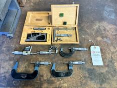 Assorted Lot of (7) Precision Measuring Tools