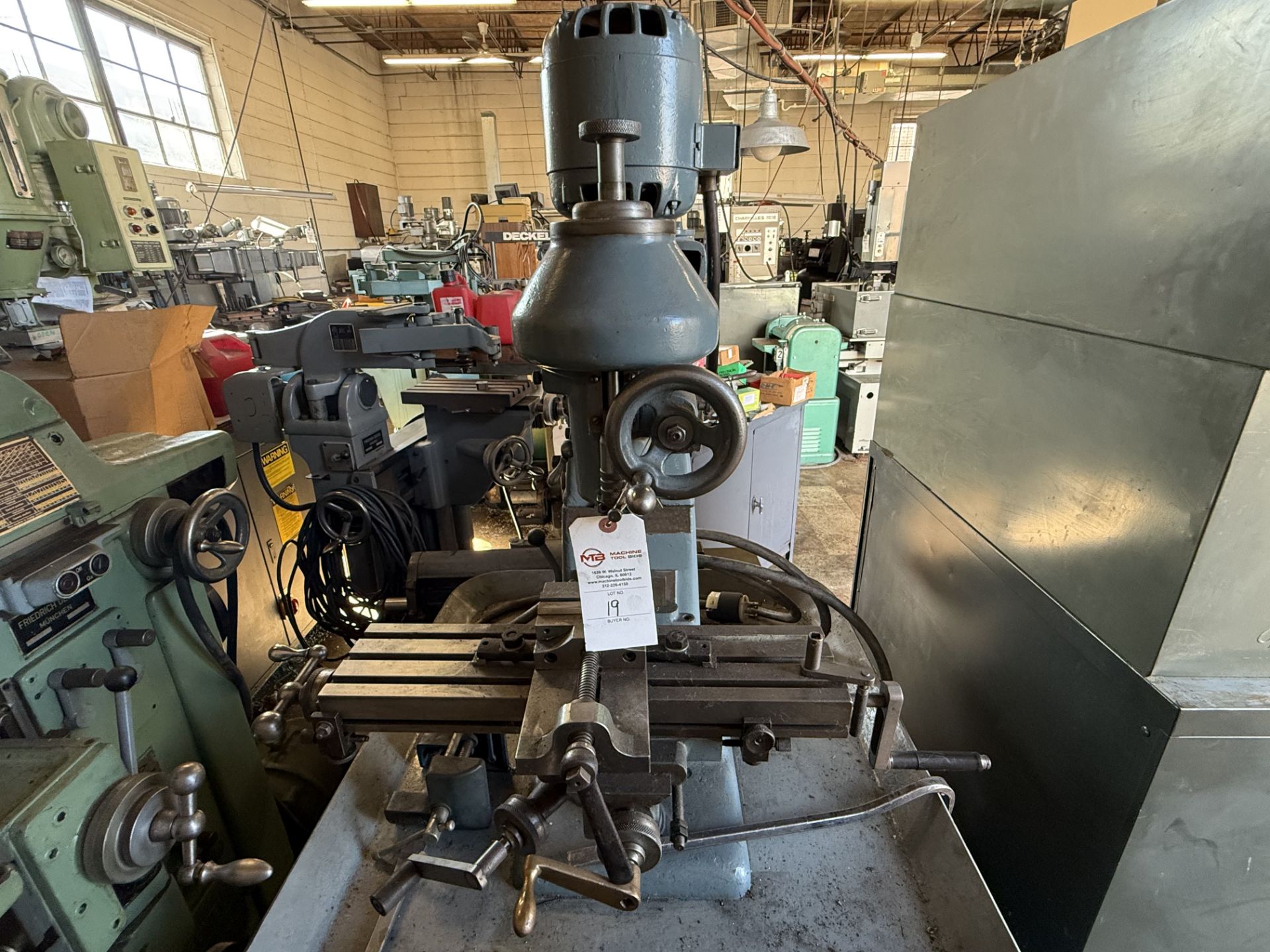 Elgin Miniature Model VM-2 Milling Machine 9" x 13 Table Size Table ...
