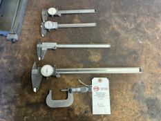 Assorted Lot of (5) Precision Micrometers