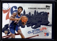 VJ EDGECOMBE 2025-26 TOPPS CLUTCH CITY ROOKIE CARD