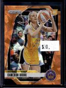 CAMERON BRINK 2024 PANINI PRIZM WNBA ORANGE ICE PRIZM ROOKIE CARD