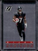 BIJAN ROBINSON 2023 PANINI ZENITH SILVER ROOKIE CARD
