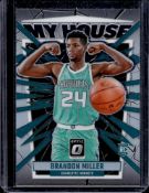 BRANDON MILLER 2023-24 PANINI OPTIC MY HOUSE SILVER PRIZM ROOKIE CARD