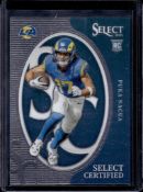 PUKA NACUA 2023 PANINI SELECT CERTIFIED ROOKIE CARD