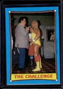 HULK HOGAN ANDRE THE GIANT 1987 TOPPS WWF WWE THE CHALLENGE CARD