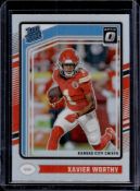 XAVIER WORTHY 2024 PANINI OPTIC SILVER PRIZM ROOKIE CARD