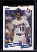 JUAN GONZALEZ 1990 FLEER ROOKIE CARD