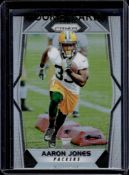 AARON JONES 2017 PANINI PRIZM SILVER PRIZM ROOKIE CARD