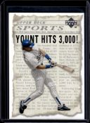ROBIN YOUNT GEORGE BRETT 1992 UPPER DECK #SP5 3000 HIT CLUB